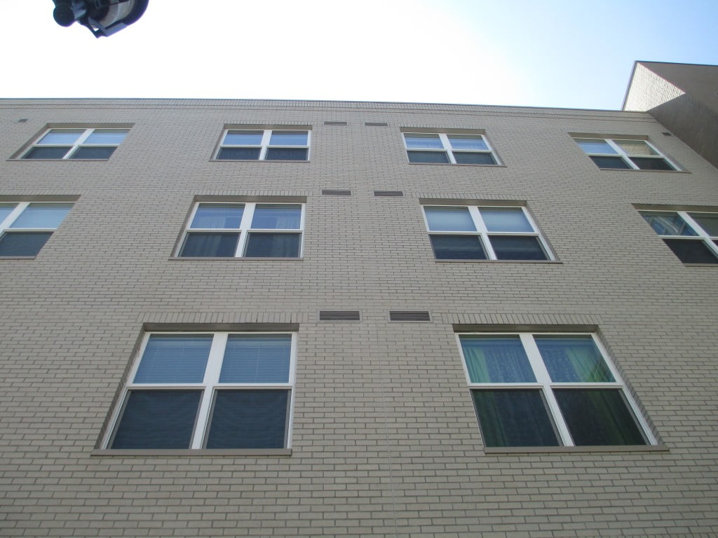 Vents on the exterior portion of a multifamily apartment building