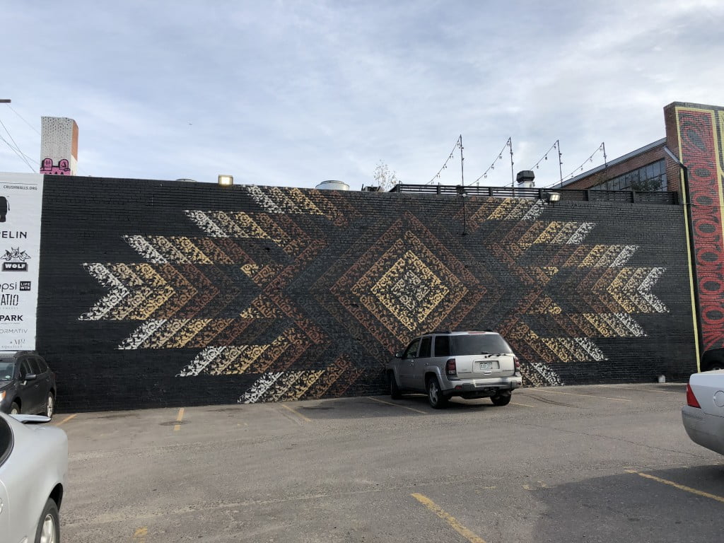 Wall Art on side of city building in Denver, Colorado RiNo neighborhood