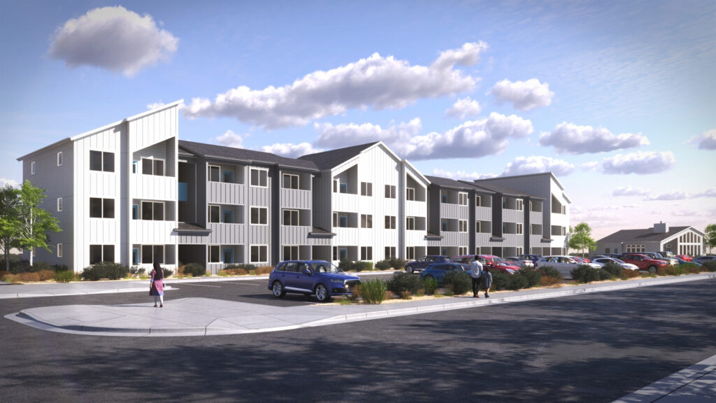 224097 N2 Website Rendering of Tierra Azul affordable workforce housing in Alamosa, Colorado.