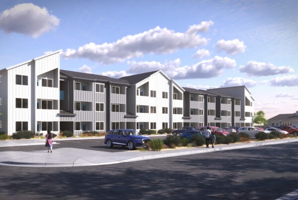 Rendering of Tierra Azul affordable workforce housing in Alamosa, Colorado.